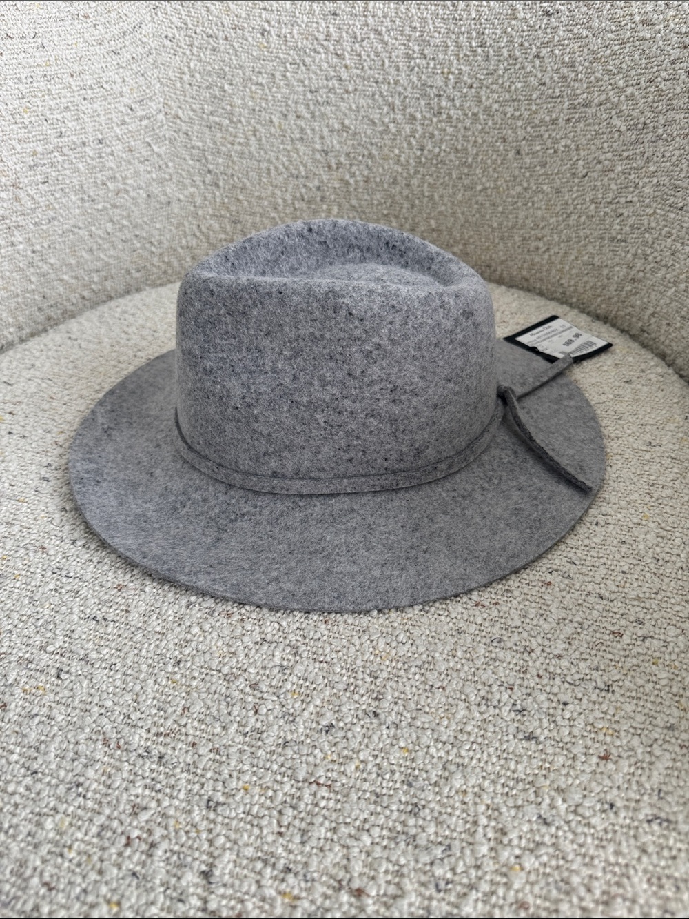 Massimo Dutti Grey Wool Felt Fedora